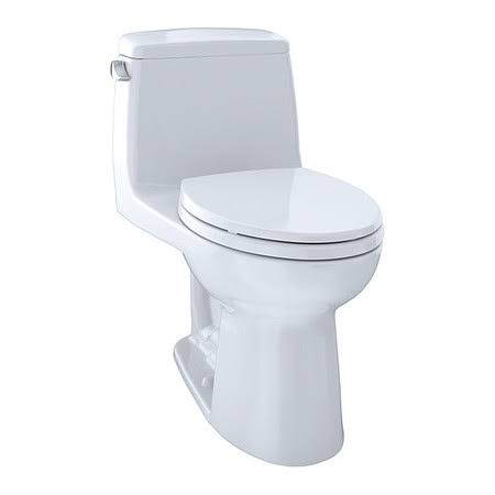 Cotton White One-Piece Elongated 1.6 GPF Toilet U604