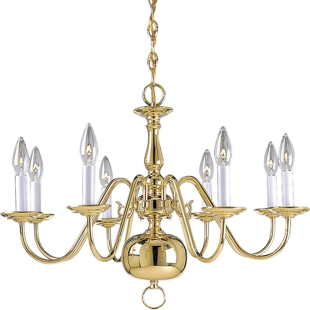 Brass Chandelier, 26-Inch Diameter x 18-Inch Height P17985