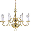 Brass Chandelier, 26-Inch Diameter x 18-Inch Height P17985