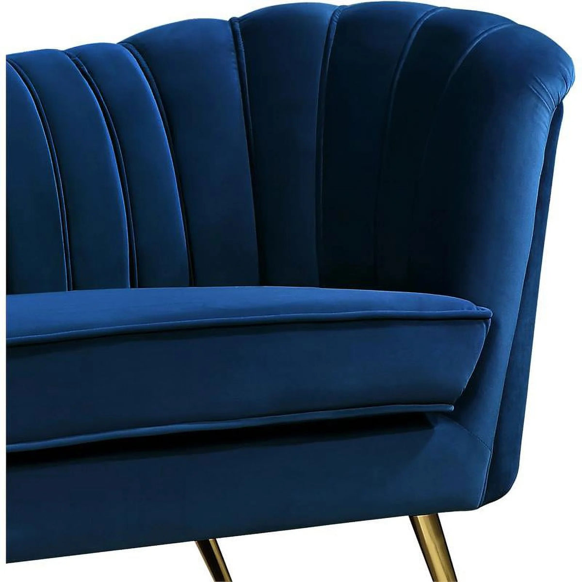 2 Piece Velvet Living Room Furniture Set with Loveseat and Accent Chair Q28172
