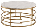 Round Faux Marble Coffee Table O1754