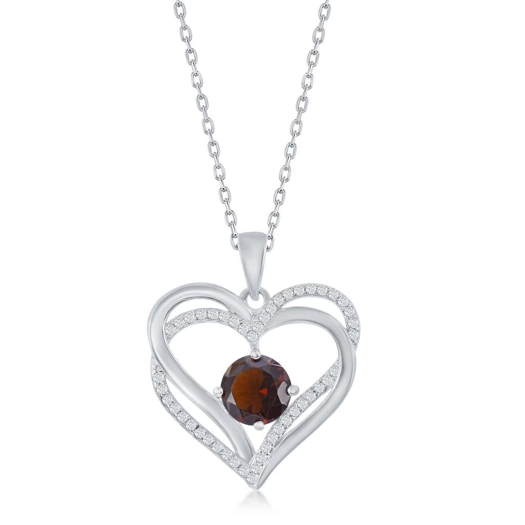 18” Simulated Diamond CZ Pendant Necklace Y571407