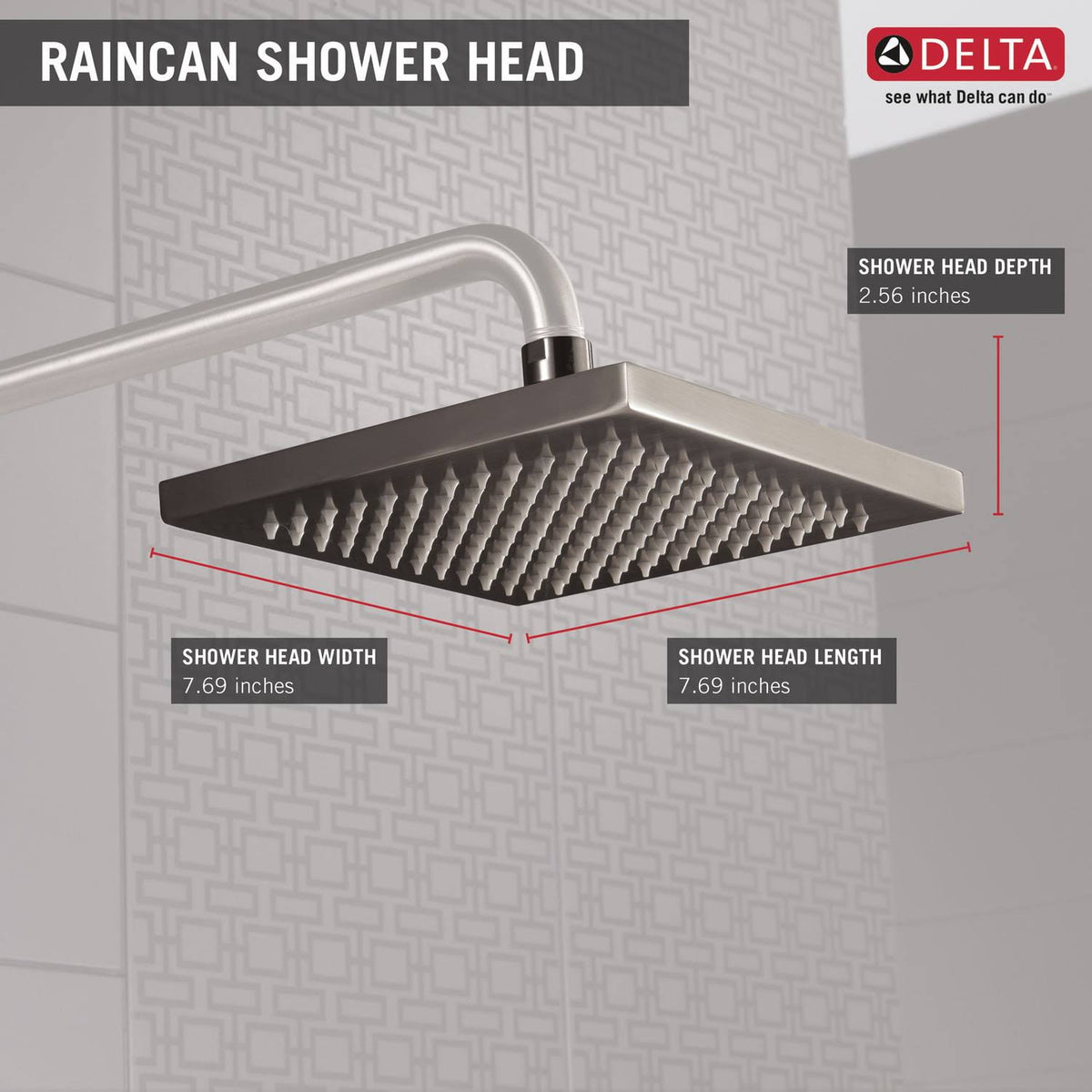 Stainless Raincan Shower Head A270