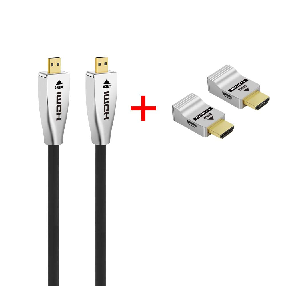 Fiber HDMI Cable 4K60HZ HDR 100 feet HDMI2.0b Cable, 18.2 Gbps, ARC, HDR10, Dolby Vision, HDCP2.2, 4:4:4, Ultra Slim and Flexible HDMI Optic Cable 30m R728