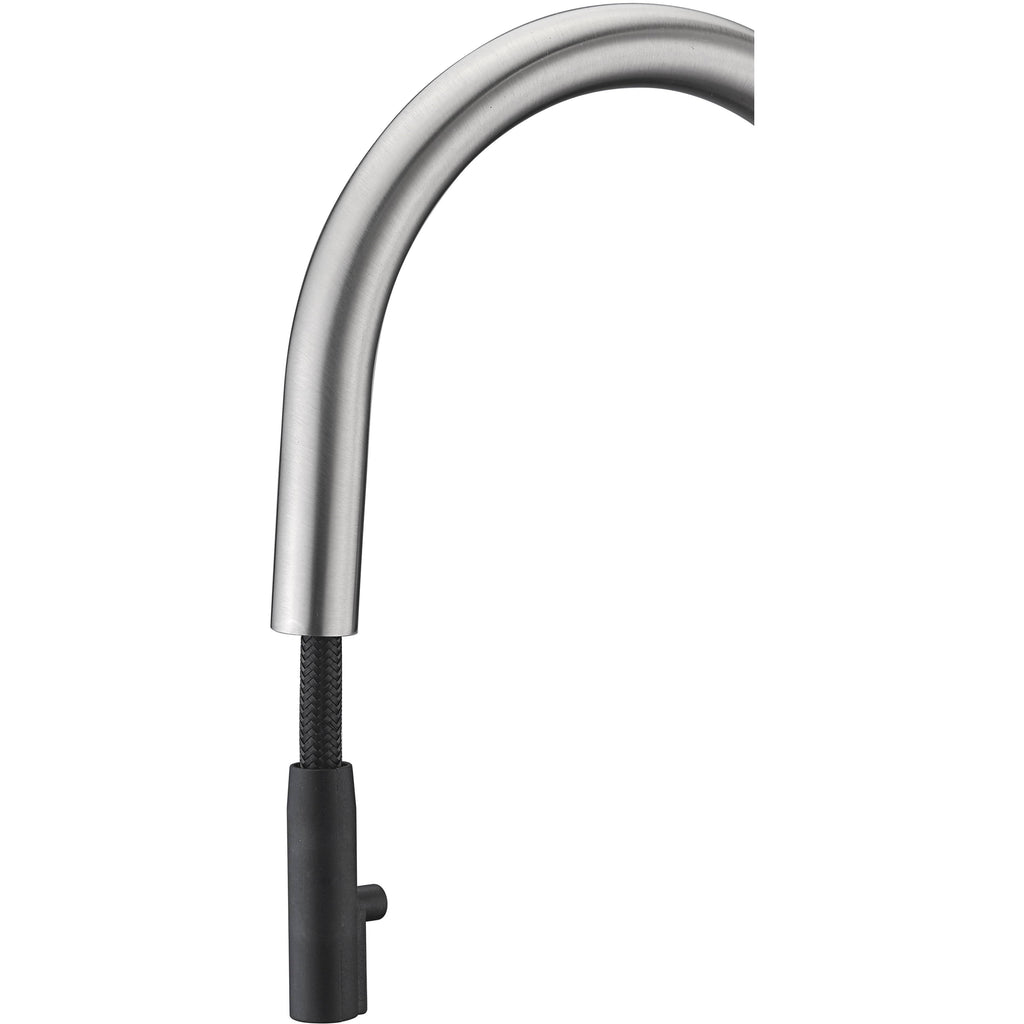Brushed Nickel Single Handle Pull-Down Kitchen Faucet W975800