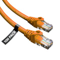 Cat6 Ethernet Cable 3 ft (100-Pack) Orange W738273