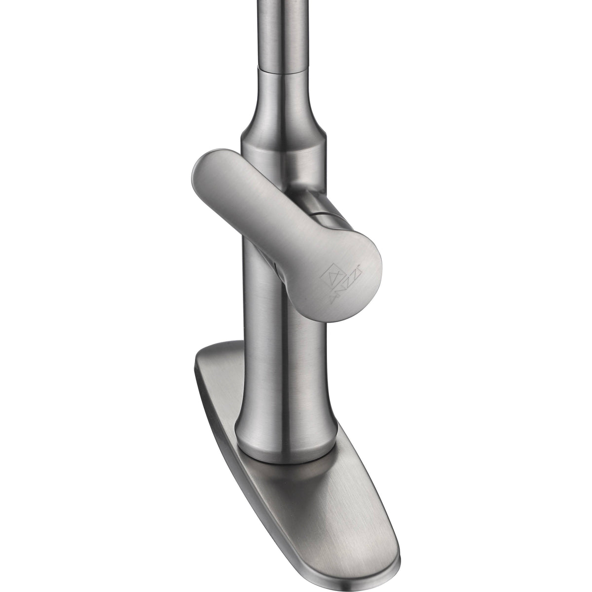 Brushed Nickel Single Handle Pull-Down Kitchen Faucet W975800