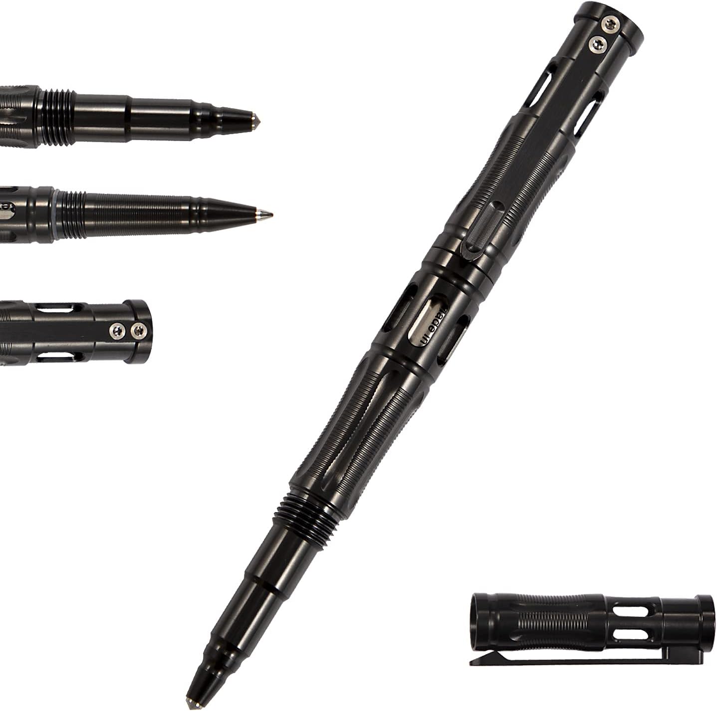 Titanium Self Defense Pen with Glass Breaker, Purple Blue, Pack of 2 H80914