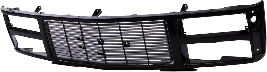 Front Black Grille Assembly Shell Insert for GMC Suburban Yukon Sierra Pickup 1988-1993 U82211