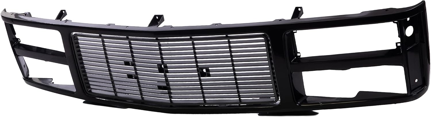 Front Black Grille Assembly Shell Insert for GMC Suburban Yukon Sierra Pickup 1988-1993 U82211