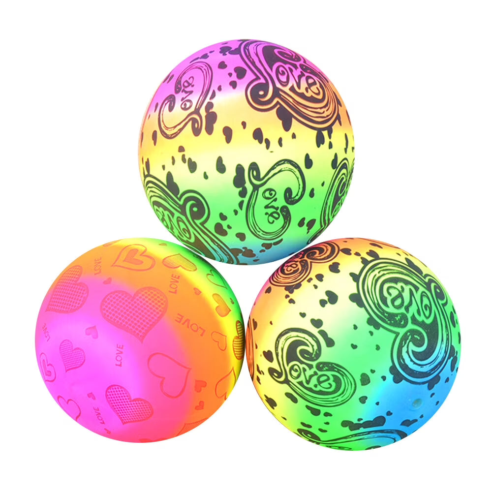 3pcs Inflatable Beach Volleyball Toys Rainbow Volleyball Balls G86183