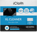 Screen Cleaning Wipes, 100 Wipes, Extra Large, Individually Wrapped, Pack of 2 H218