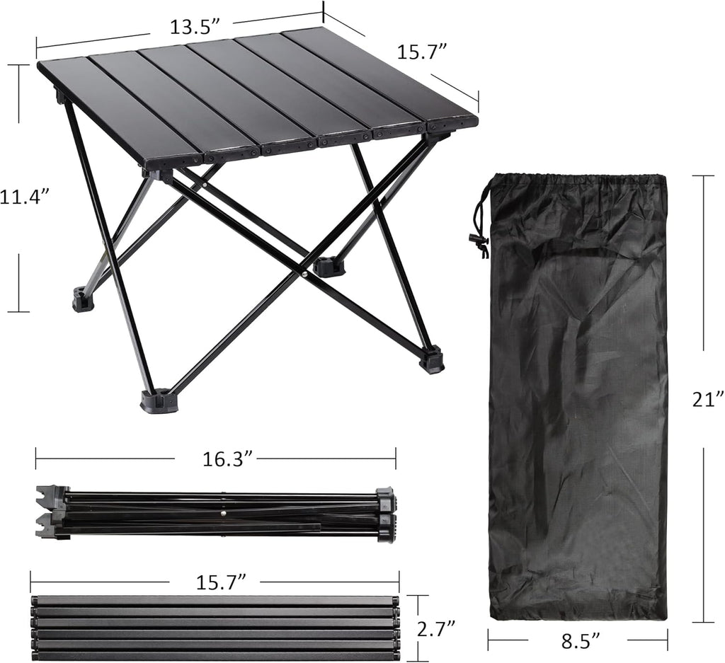 Folding Table 4 Foot Aluminum Alloy Camping Portable Table X399054