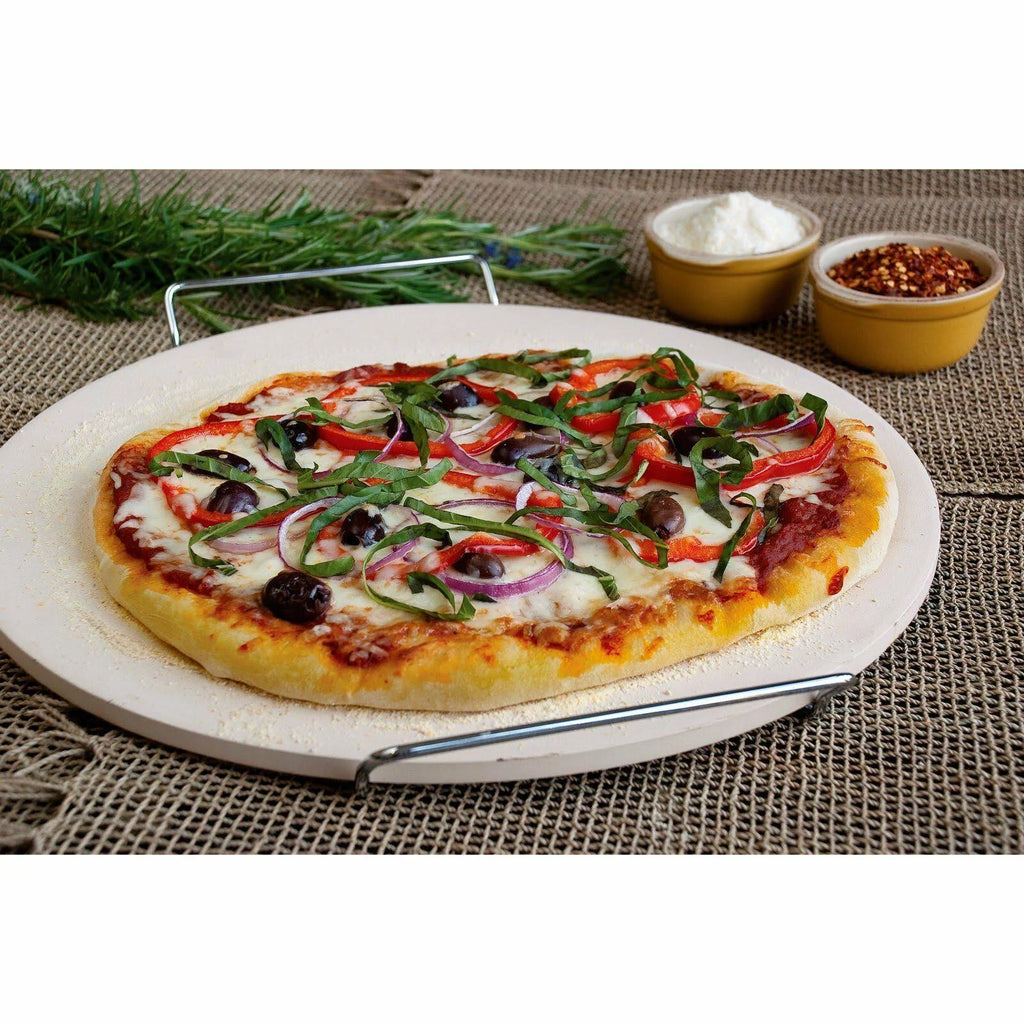 Round Pizza Stone with Wire Frame T685