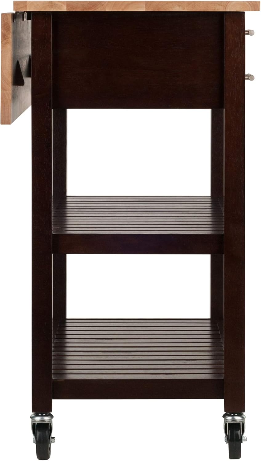 Cappuccino/Natural Kitchen Cart I803