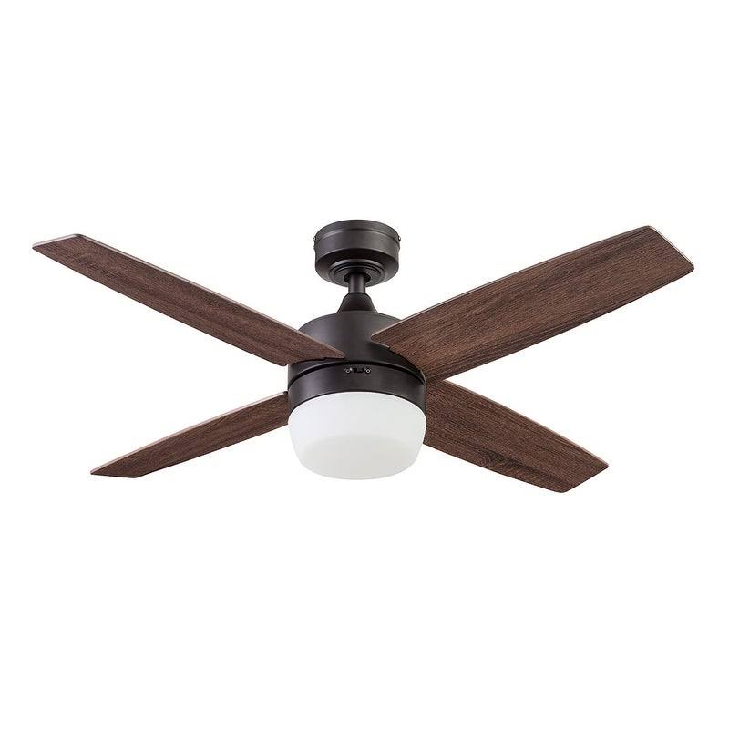 44 inch Espresso Remote Control Ceiling Fan, 4 Blades S777