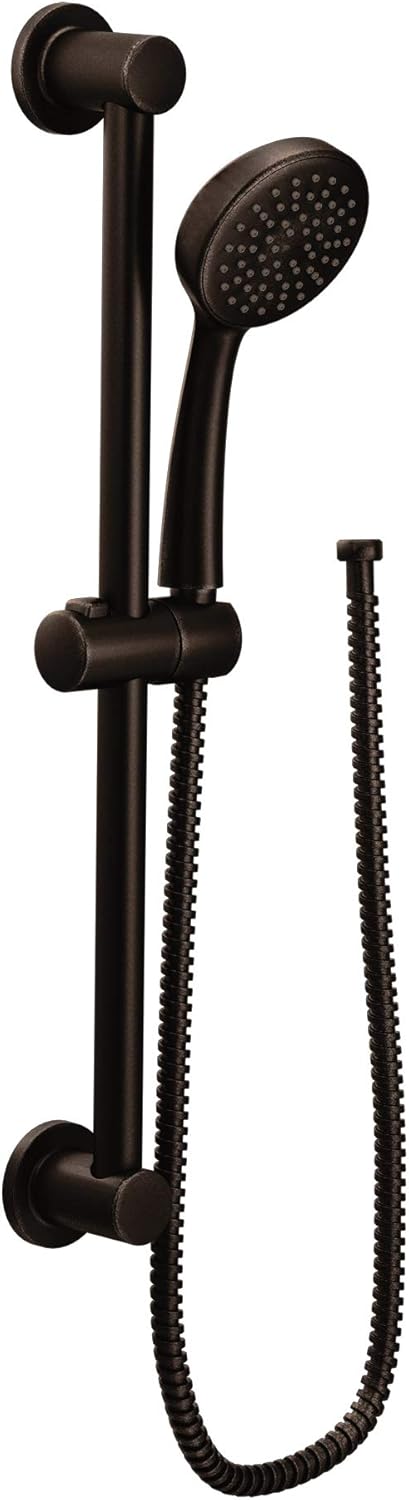 Brushed Nickel Handheld Shower with Slide Bar and Hose S63824