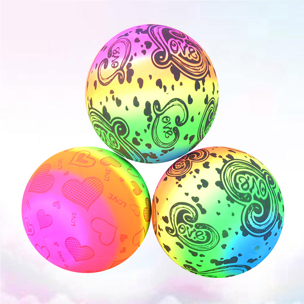 3pcs Inflatable Beach Volleyball Toys Rainbow Volleyball Balls G86183