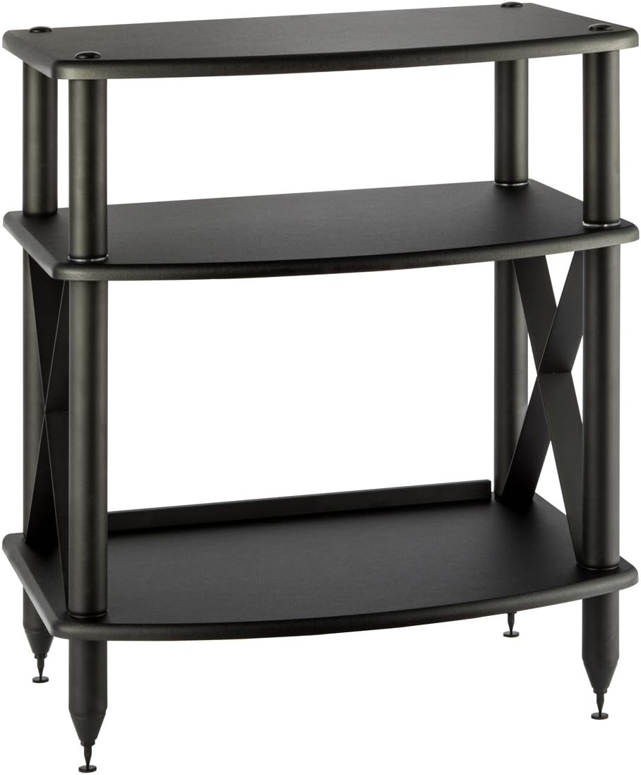 Espresso Turntable Stand with Vinyl Record Storage B22298