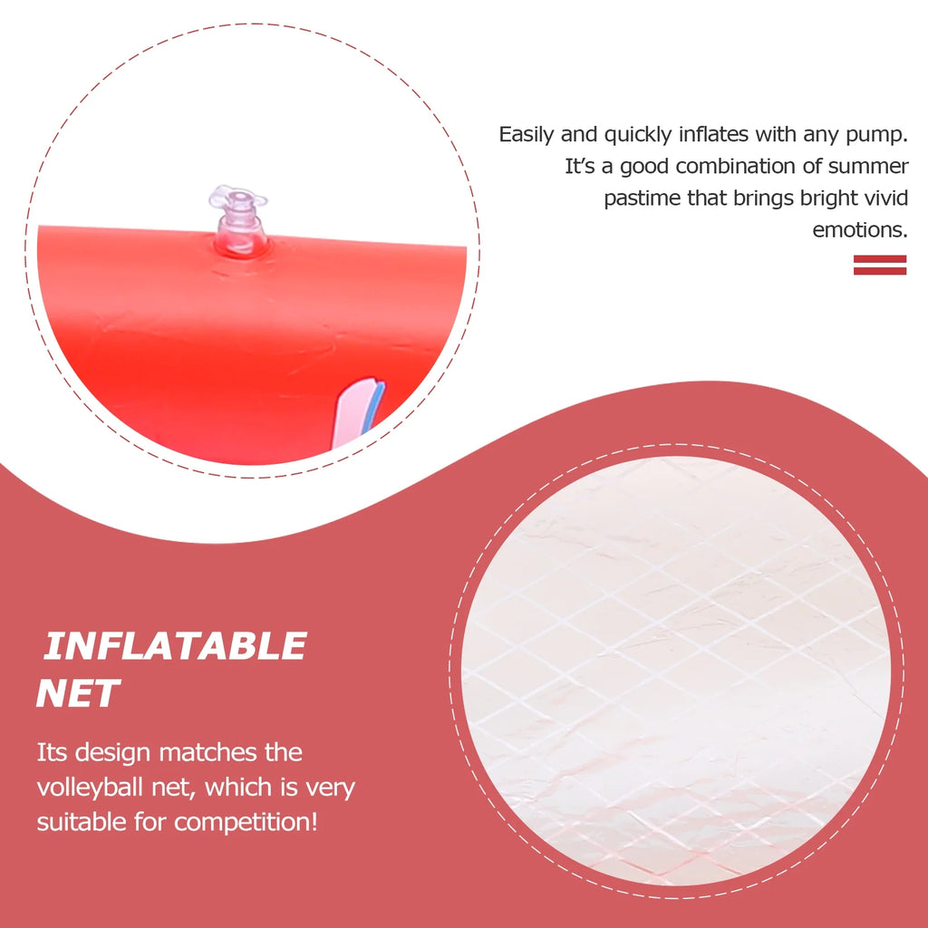 Inflatable Pool Float Set with Volleyball Net and Volleyballs I8457