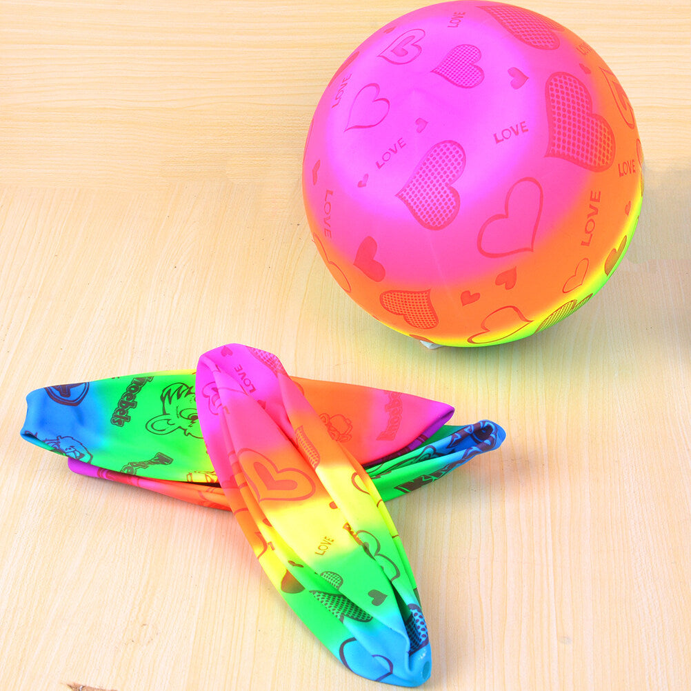3pcs Inflatable Beach Volleyball Toys Rainbow Volleyball Balls G86183