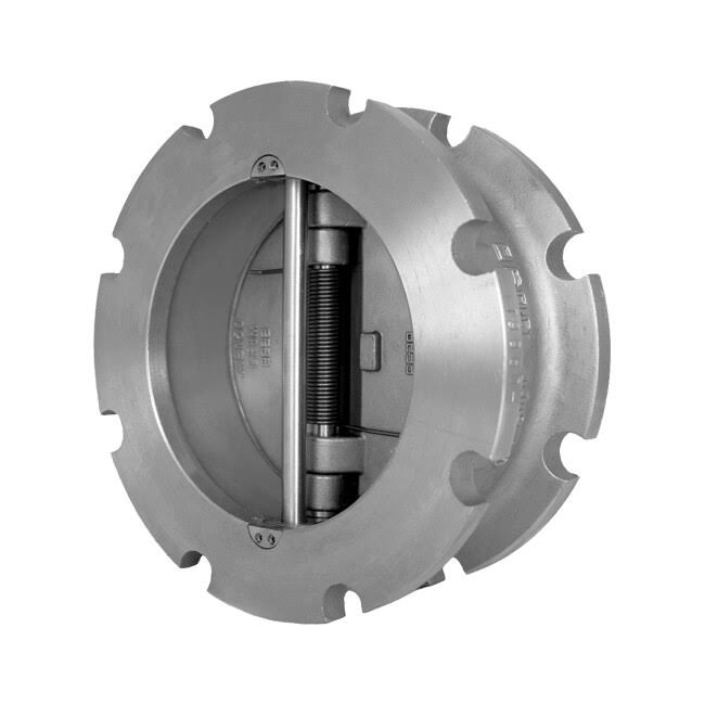 Carbon Steel Dual Disc Wafer Type Check Valve with Buna-N Seat and SS Disc K417