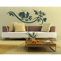 White Floral Wall Decal, 122in x 47in Q26662
