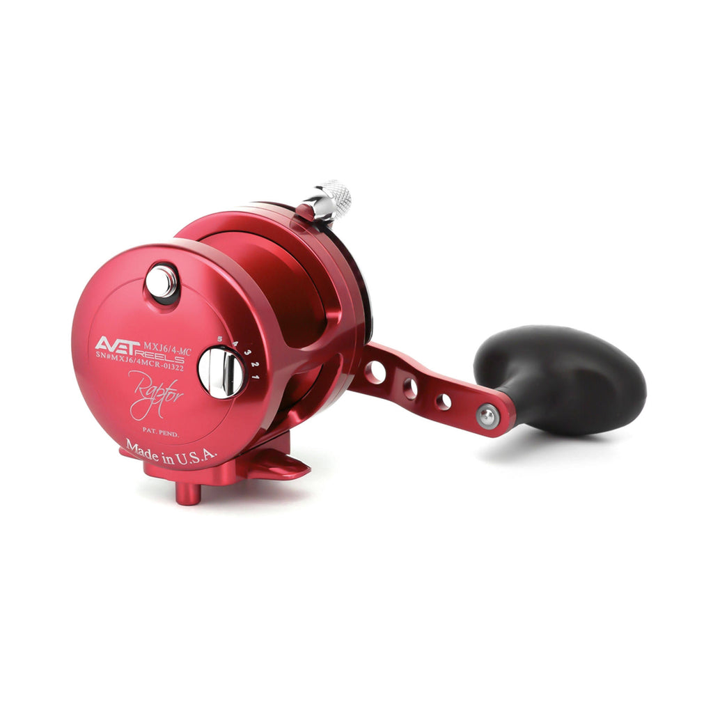 Red 2-Speed Lever Drag Casting Reel G79541