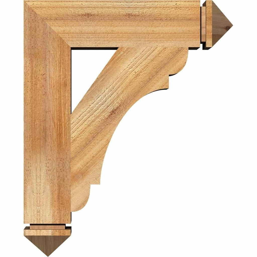 4 inch x 20 inch x 20 inch Western Red Cedar Bracket Z7019