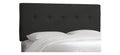 Five Button Headboard in Black O146