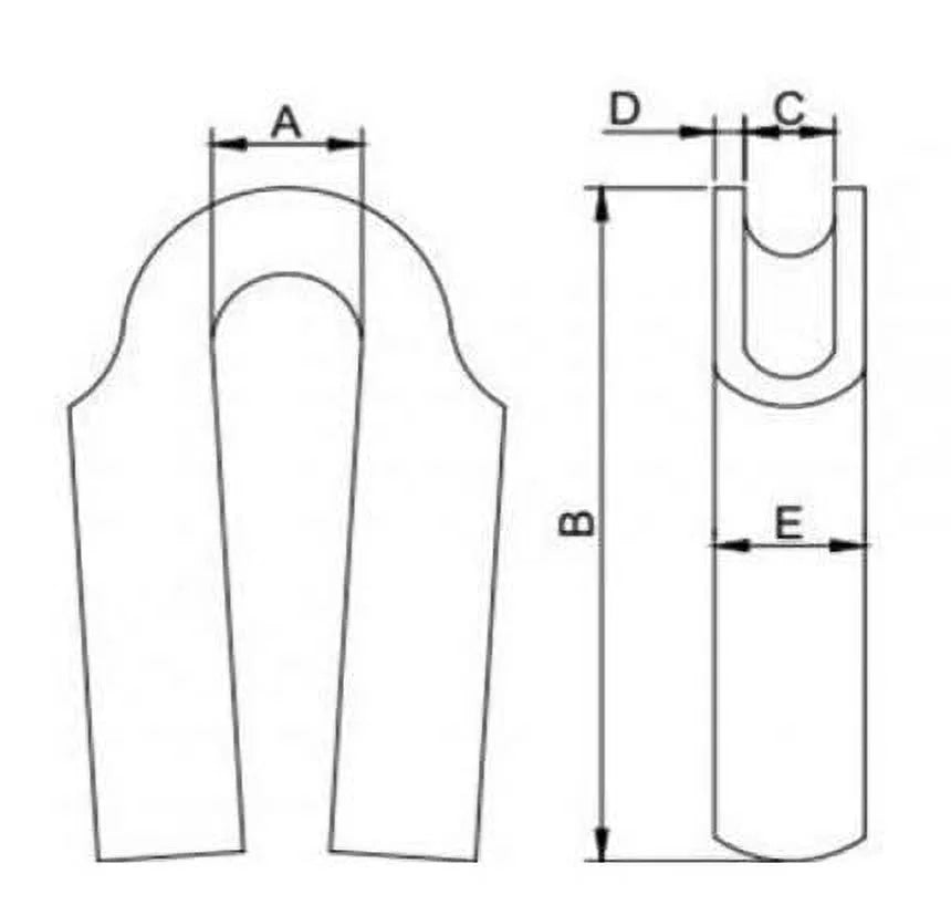 316 Stainless Steel Wire Rope Tube Thimble (18mm, 100-Pack) G368