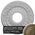 12 1/8x22OD x 3 5/8x22ID x 7/8x22P Ceiling Medallion, Hand-Painted Mississippi Mud N99874