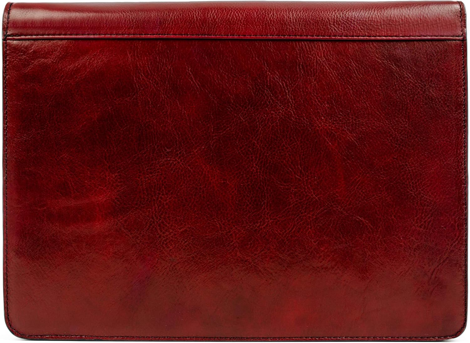 Brown Handcrafted Leather Portfolio Folder W684955