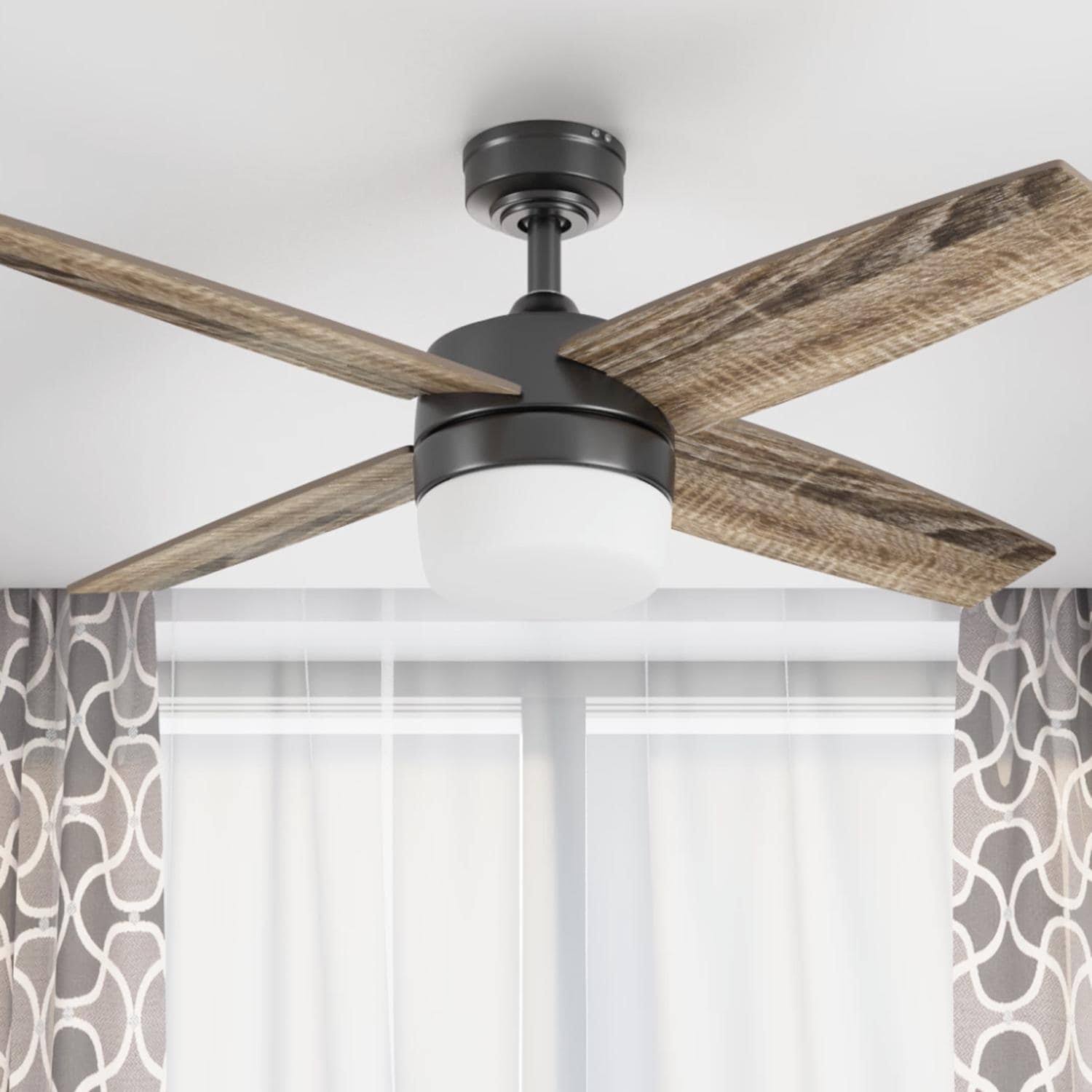 44 inch Espresso Remote Control Ceiling Fan, 4 Blades S777