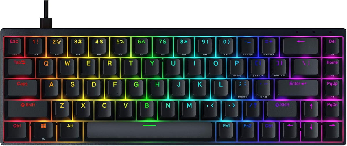 65% RGB Mechanical Keyboard with Cherry Brown Switch N581