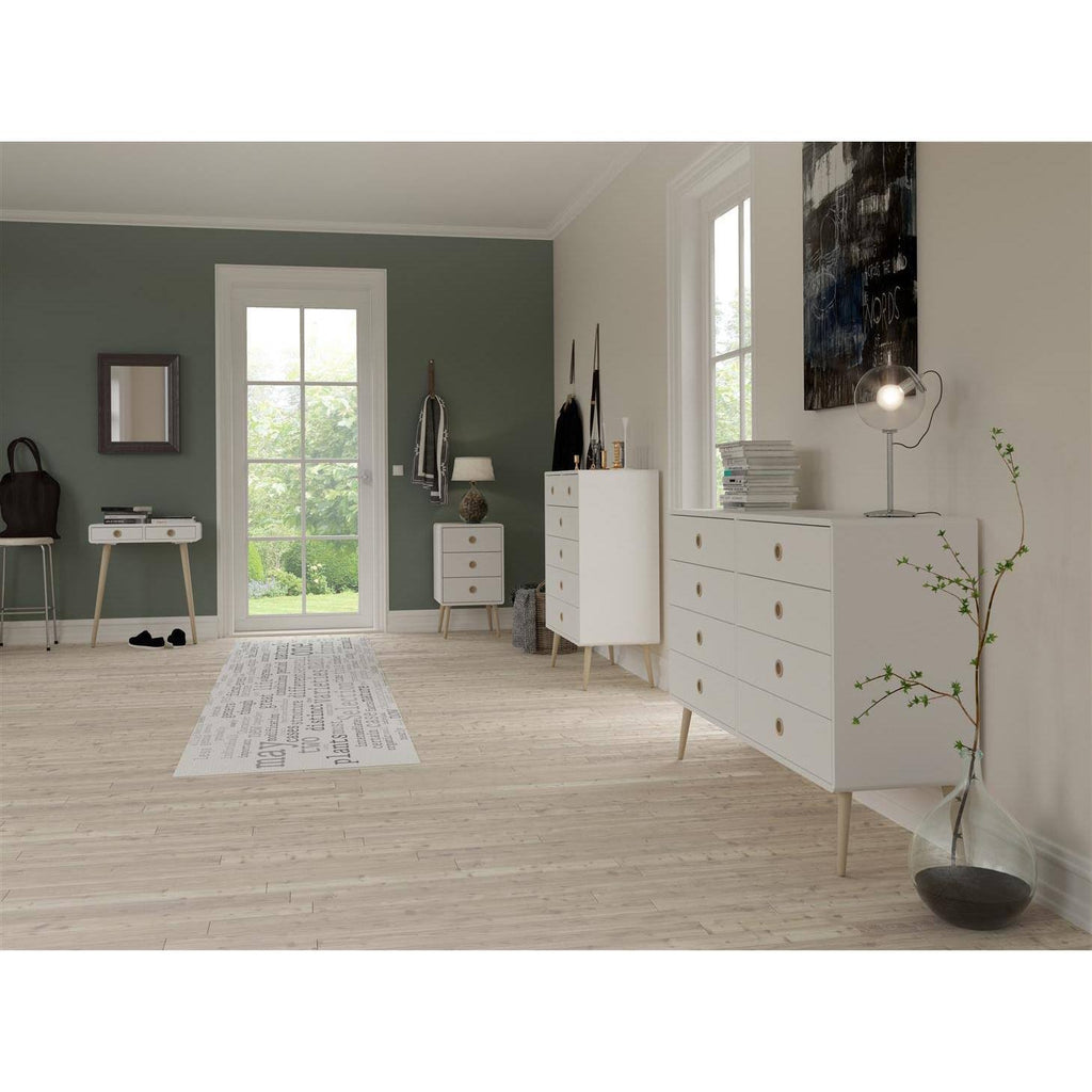 White Oak-finish Wood 3-Drawer Chest H280