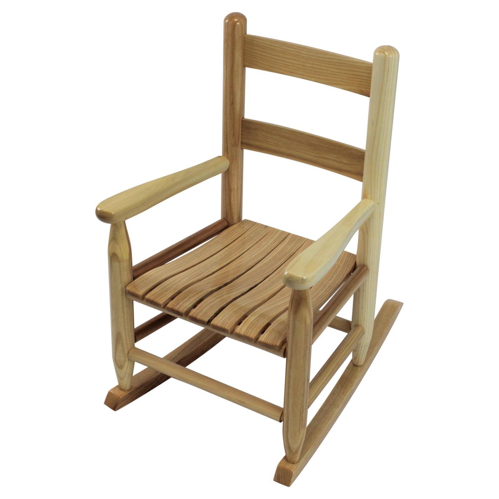 Natural Wood Childs Rocking Chair F4553