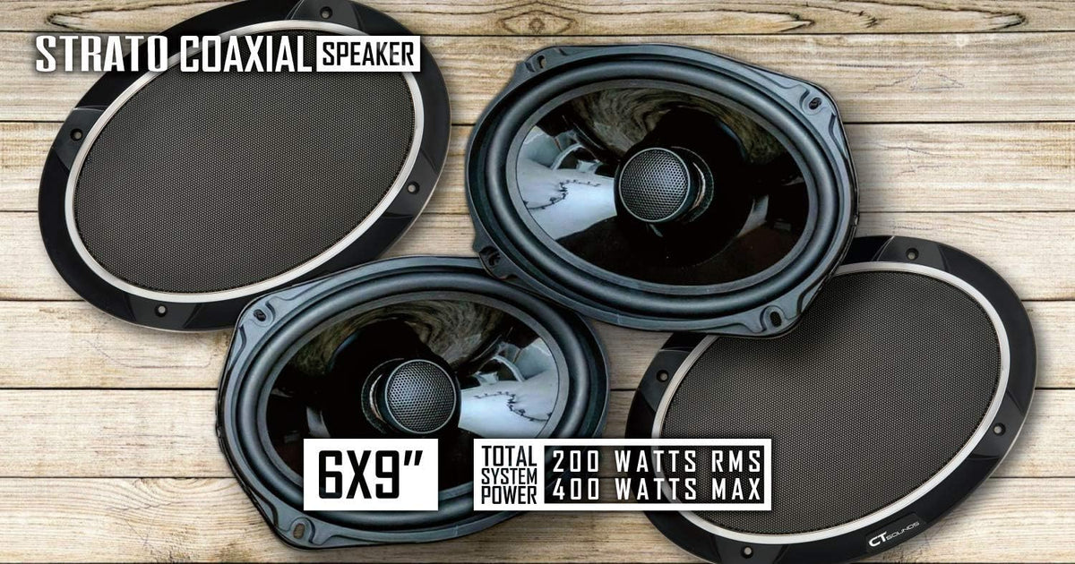 6x9” 320 Watt 2-Way Weatherproof Coaxial Car Speakers A68620