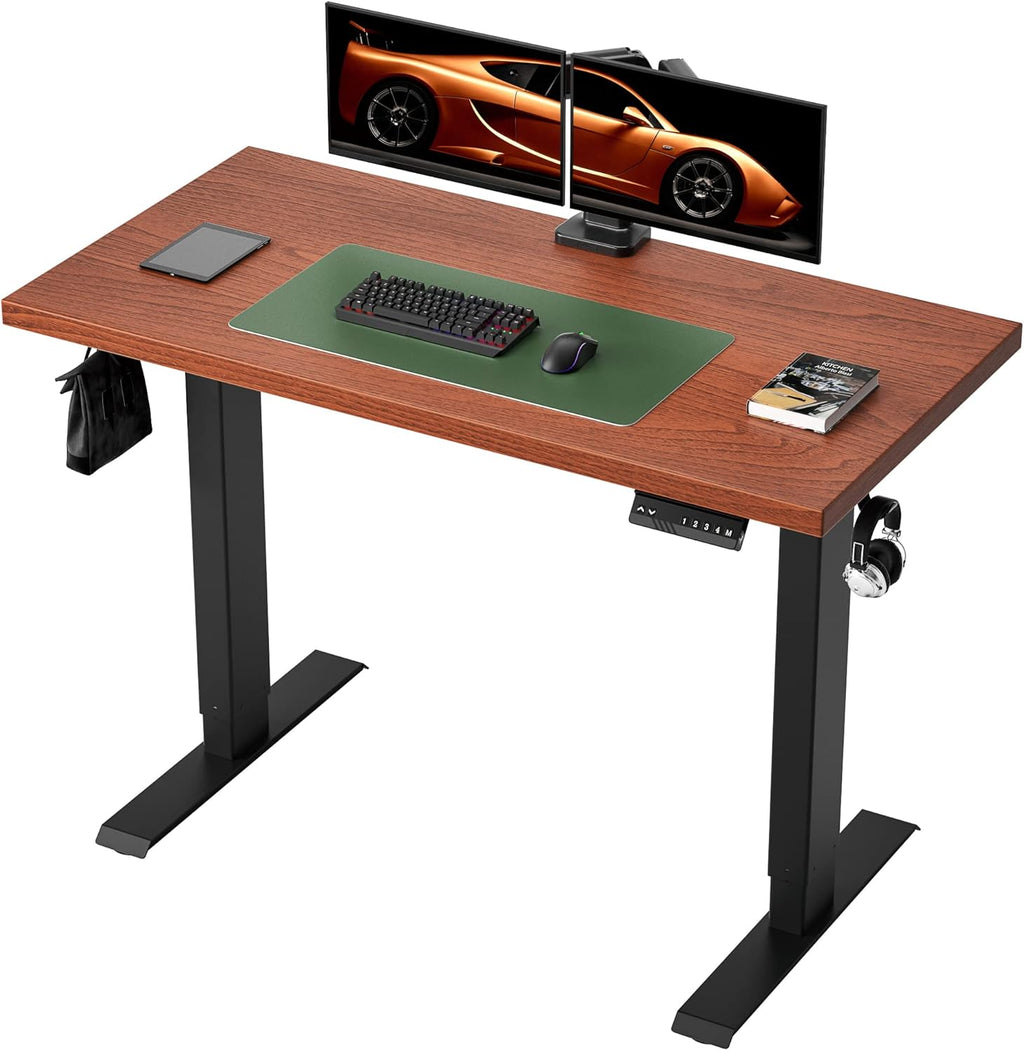 Black Top Electric Adjustable Height Standing Desk B81235