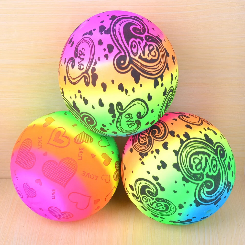3pcs Inflatable Beach Volleyball Toys Rainbow Volleyball Balls G86183