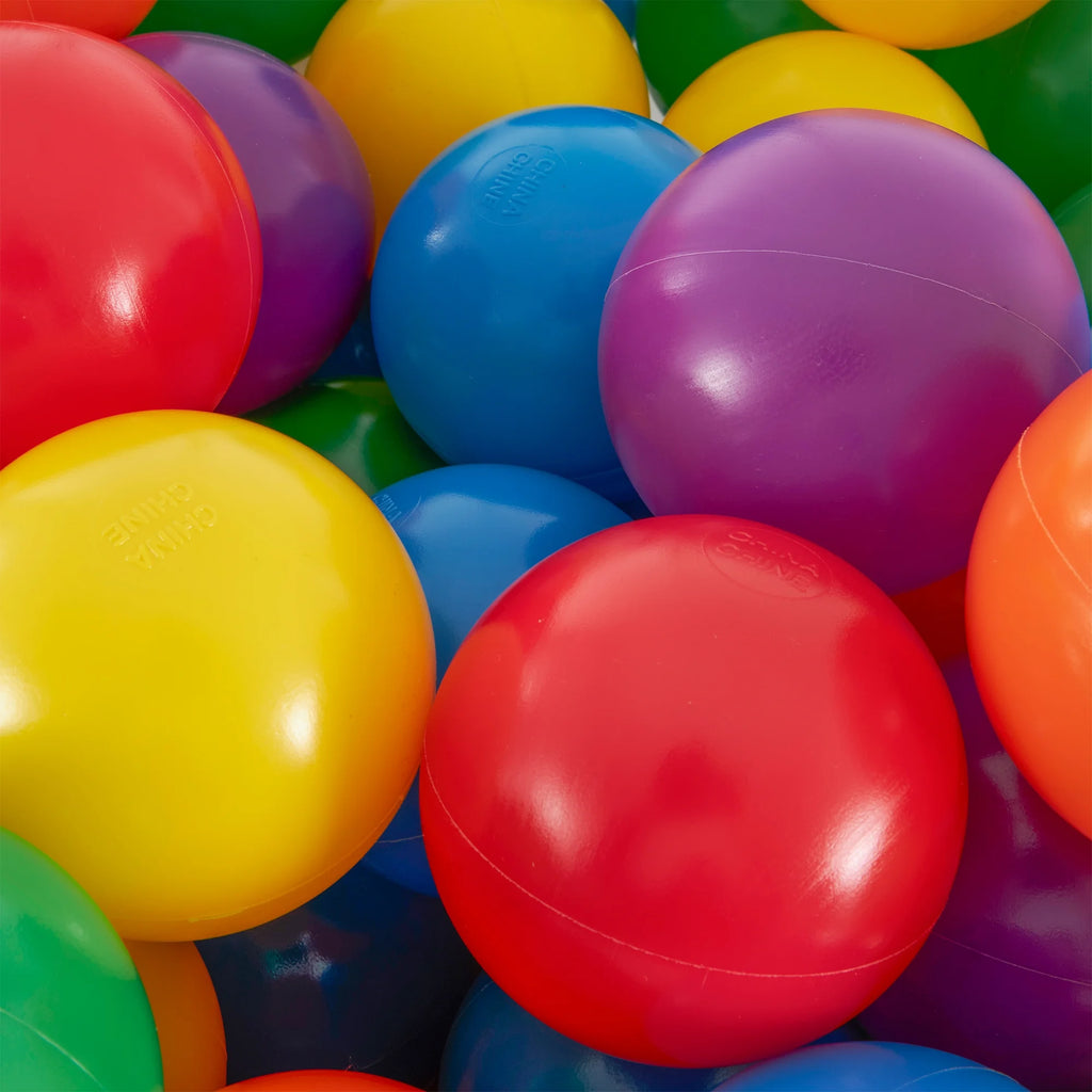 100 Large & 100 Small Plastic Multi-Colored Balls Y8139