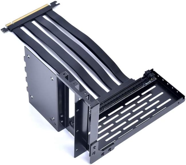 Black PCI-E x16 3.0 Extender Riser Cable 200mm with Bracket, Pack of 2 D482