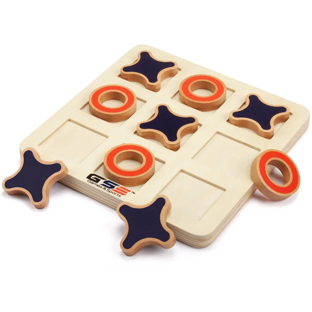 10" Wooden Tic-Tac-Toe Game Set F8645