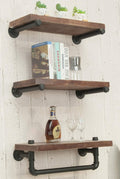 3-Tier Wall Mounted Iron Pipe Shelf V3651
