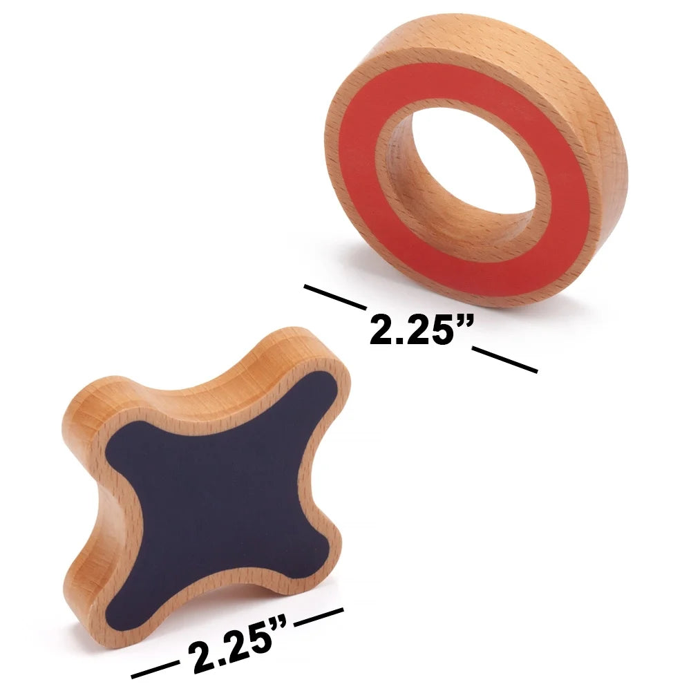 10" Wooden Tic-Tac-Toe Game Set F8645