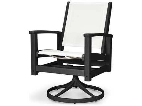 Textured Black Swivel Rocking Chair D447008