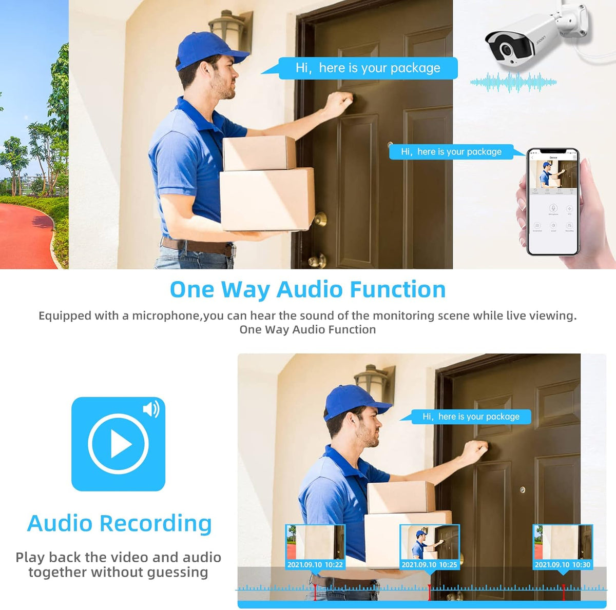 3MP Wireless Security Camera System with Audio B387968