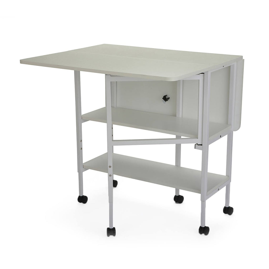 White Height Adjustable Cutting Table G115