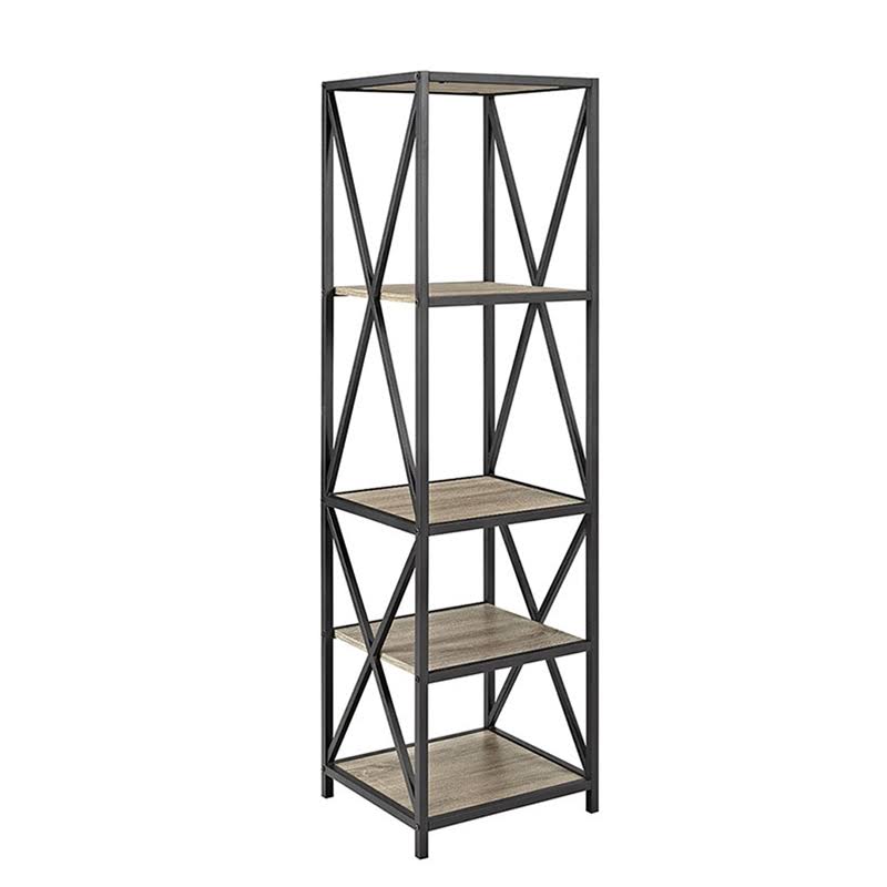 Rustic Industrial 3-Piece Bookcase Set E7880