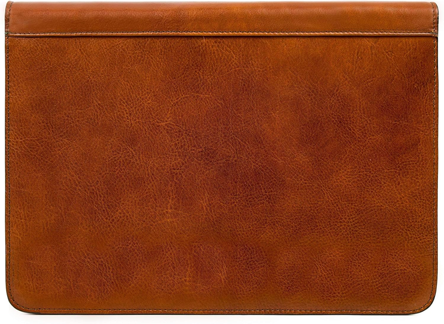 Brown Handcrafted Leather Portfolio Folder W684955